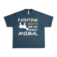 Midnight Navy fainting goats are my spirit animal t shirt Urban Heavy Tee - linhVisuals