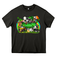 Asphalt St. Patrick's Day farm animal truck Heavy Core Tee - FaDigitalArtStudio