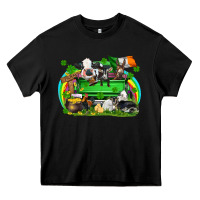 Black St. Patrick's Day farm animal truck Heavy Core Tee - FaDigitalArtStudio