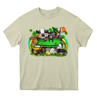 Mossy St. Patrick's Day farm animal truck Heavy Core Tee - FaDigitalArtStudio