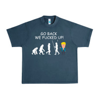 Midnight Navy go back we fucked up funny anti trump 2020 election apparel t shirt Urban Heavy Tee - linhVisuals