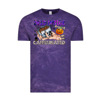 Cloud Purple Dead Inside Caffeinated Vintage Tee - CowhideDigitalArt