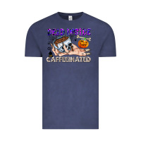 Vintage Denim Dead Inside Caffeinated Vintage Tee - CowhideDigitalArt