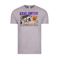 Vintage Zinc Dead Inside Caffeinated Vintage Tee - CowhideDigitalArt