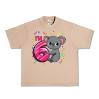 Burro kids 6th birthday shirt for girls koala bear 6 years old t shirt Urban Heavy Tee - linhVisuals