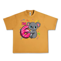 Peanut Butter kids 6th birthday shirt for girls koala bear 6 years old t shirt Urban Heavy Tee - linhVisuals