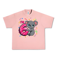 Salmon kids 6th birthday shirt for girls koala bear 6 years old t shirt Urban Heavy Tee - linhVisuals