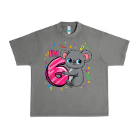 Tornado kids 6th birthday shirt for girls koala bear 6 years old t shirt Urban Heavy Tee - linhVisuals