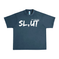 Midnight Navy salt lake utah slut Urban Heavy Tee - linhVisuals