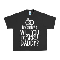 Pigment Black kids mommy will you marry my daddy funny marriage proposal t shirt Urban Heavy Tee - linhVisuals