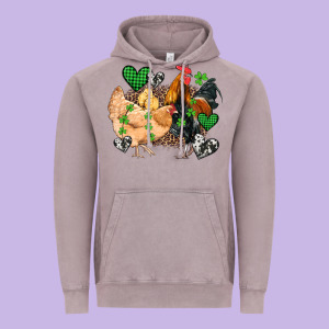 St Patricks Day Coop Animals Vintage Hoodie Designed By Artiststas
