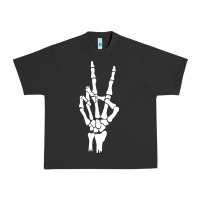Skeleton Peace Urban Heavy Tee | Teevron