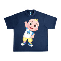 Navy jj cocomelon babyshark Urban Heavy Tee - linhVisuals