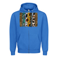 True Royal Western Brushstroke Zipper Hoodie - Jasminsmagicworld