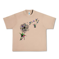 Burro bird hummingbird dandelion flowers shirt for women men t shirt Urban Heavy Tee - linhVisuals