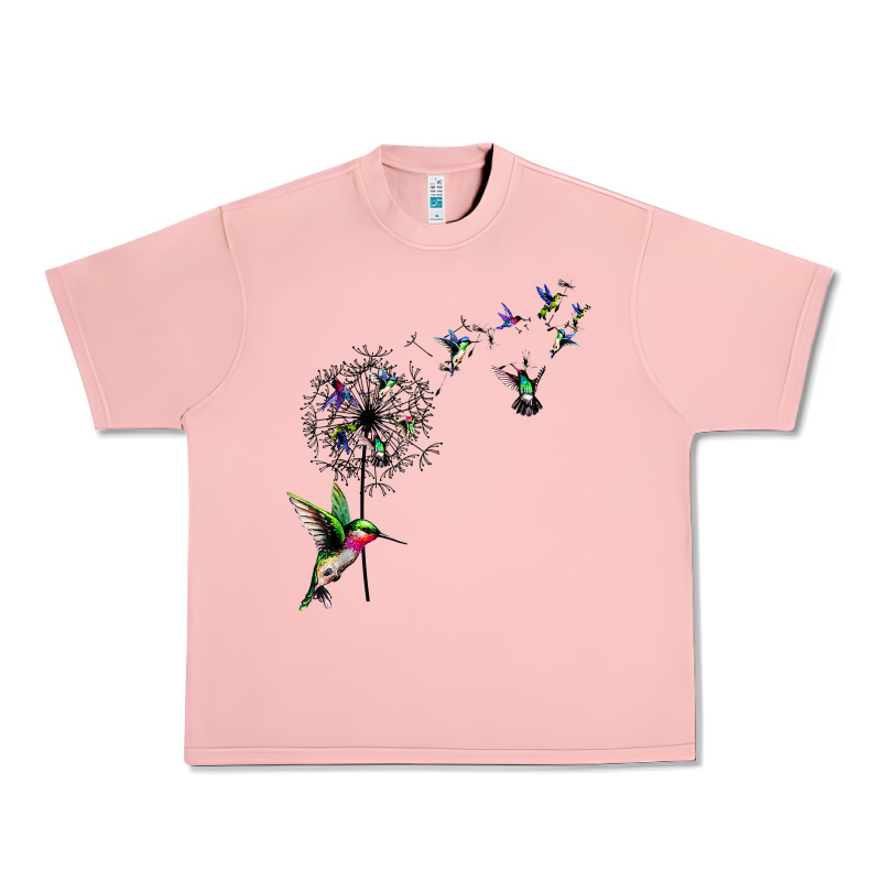 Bird Hummingbird Dandelion Flowers Shirt For Women Men T Shirt Urban Heavy Tee by linhVisuals | Teevron