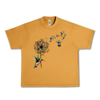 Peanut Butter bird hummingbird dandelion flowers shirt for women men t shirt Urban Heavy Tee - linhVisuals