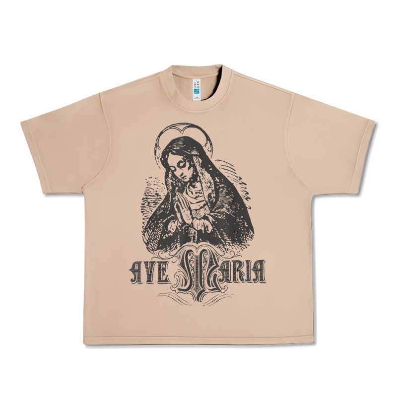 Ave Maria Schubert Latin Mass Blessed Mother Hail Mary Lady T Shirt Urban Heavy Tee by linhVisuals | Teevron
