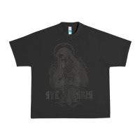Pigment Black ave maria schubert latin mass blessed mother hail mary lady t shirt Urban Heavy Tee - linhVisuals