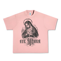 Salmon ave maria schubert latin mass blessed mother hail mary lady t shirt Urban Heavy Tee - linhVisuals