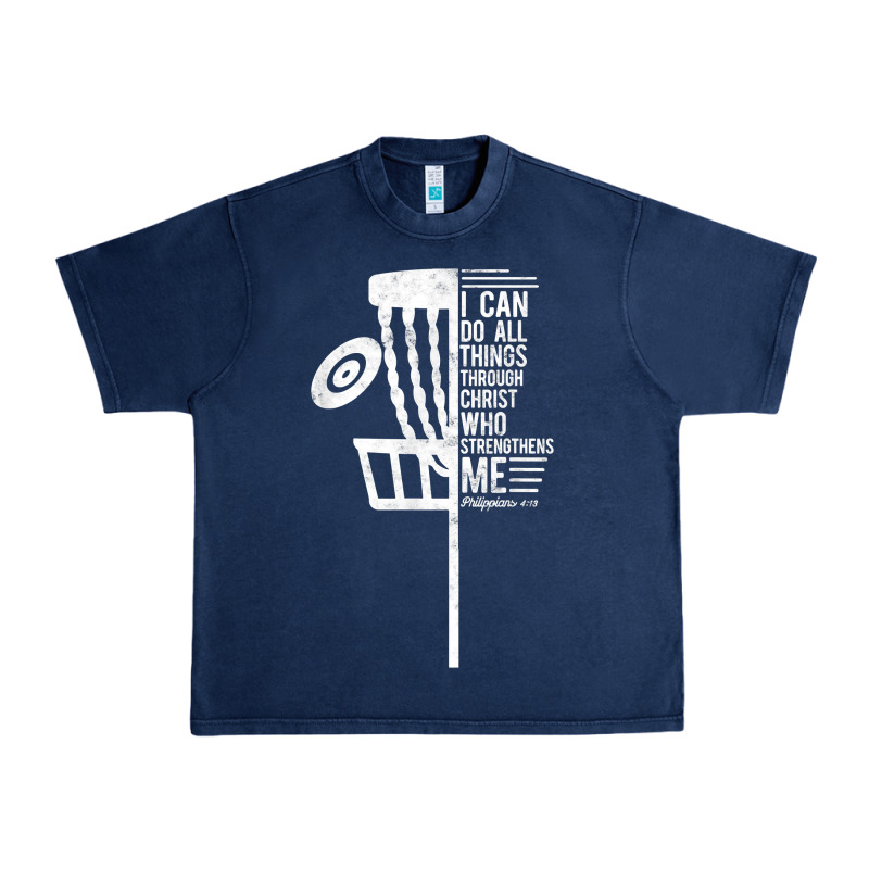 Christian Disc Golf I Can Do All Things Philippians 4 13 T Shirt Urban Heavy Tee by linhVisuals | Teevron