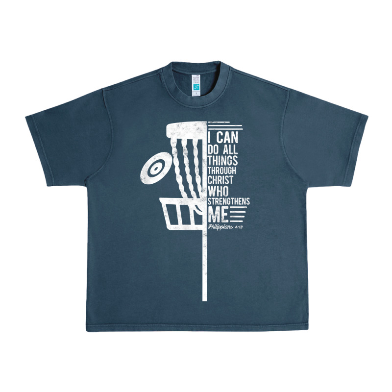 Christian Disc Golf I Can Do All Things Philippians 4 13 T Shirt Urban Heavy Tee by linhVisuals | Teevron