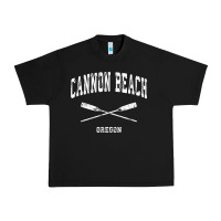 Black cannon beach oregon vintage nautical crossed oars t shirt Urban Heavy Tee - linhVisuals