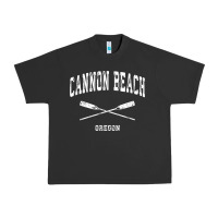 Pigment Black cannon beach oregon vintage nautical crossed oars t shirt Urban Heavy Tee - linhVisuals