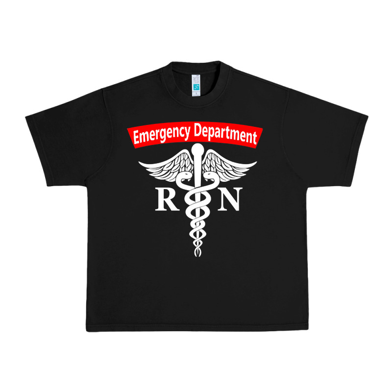 Emergency Department Nursing Er Registered Nurse Rn Caduceus Raglan Ba Urban Heavy Tee by linhVisuals | Teevron