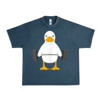 Midnight Navy duck deadlift design   weight lifting gym workout tank top Urban Heavy Tee - linhVisuals