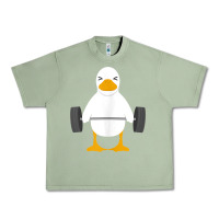 Oil Green duck deadlift design   weight lifting gym workout tank top Urban Heavy Tee - linhVisuals