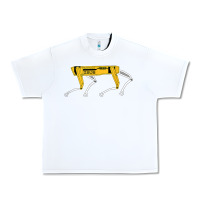 White dynamics robot dog spot for boston militaries t shirt Urban Heavy Tee - linhVisuals