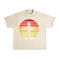 Sandshell jesus cross retro style vintage t shirt Urban Heavy Tee - linhVisuals
