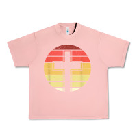 Salmon jesus cross retro style vintage t shirt Urban Heavy Tee - linhVisuals