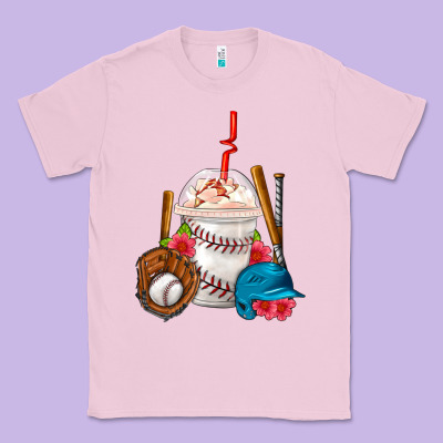 Baseball Frappe Coffee Classic Tee Designed By Fadigitalartstudio