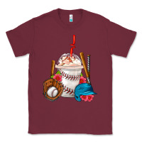 Burgundy Baseball Frappe Coffee Classic Tee - FaDigitalArtStudio