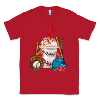 Red Baseball Frappe Coffee Classic Tee - FaDigitalArtStudio