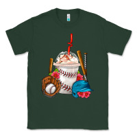Sports Green Baseball Frappe Coffee Classic Tee - FaDigitalArtStudio