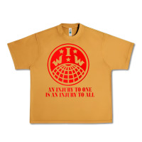 Peanut Butter iww injury one is injury to all front and back red zip hoodie Urban Heavy Tee - linhVisuals