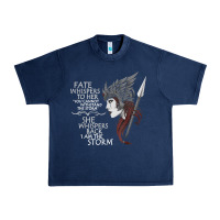 Navy fate whispers to her you cannot withstand the storm t shirt Urban Heavy Tee - linhVisuals