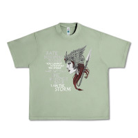 Oil Green fate whispers to her you cannot withstand the storm t shirt Urban Heavy Tee - linhVisuals