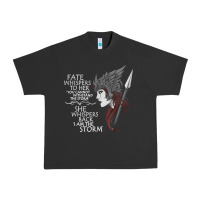 Pigment Black fate whispers to her you cannot withstand the storm t shirt Urban Heavy Tee - linhVisuals