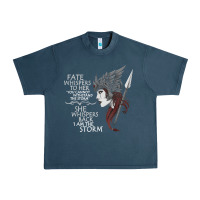 Midnight Navy fate whispers to her you cannot withstand the storm t shirt Urban Heavy Tee - linhVisuals