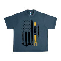 Midnight Navy farrier, horse lovers no hoof no horse barefoot father's day pullover Urban Heavy Tee - linhVisuals
