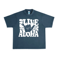 Vintage Live Aloha State Hawaiian Islands Shaka Hawaii Maui Pullover H Urban Heavy Tee | Teevron
