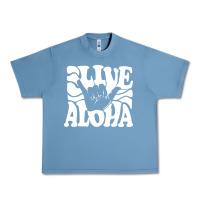 Pebble Blue vintage live aloha state hawaiian islands shaka hawaii maui pullover h Urban Heavy Tee - linhVisuals