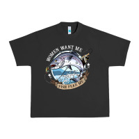 Pigment Black funny women want me, fish fishing fear t shirt Urban Heavy Tee - linhVisuals