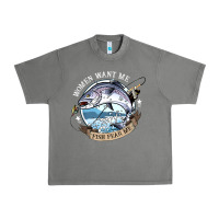 Tornado funny women want me, fish fishing fear t shirt Urban Heavy Tee - linhVisuals