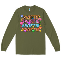 Army Green Swiftie Swiftie Valentines Long Sleeve Tee - CowhideDigitalArt