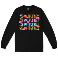 Black Swiftie Swiftie Valentines Long Sleeve Tee - CowhideDigitalArt